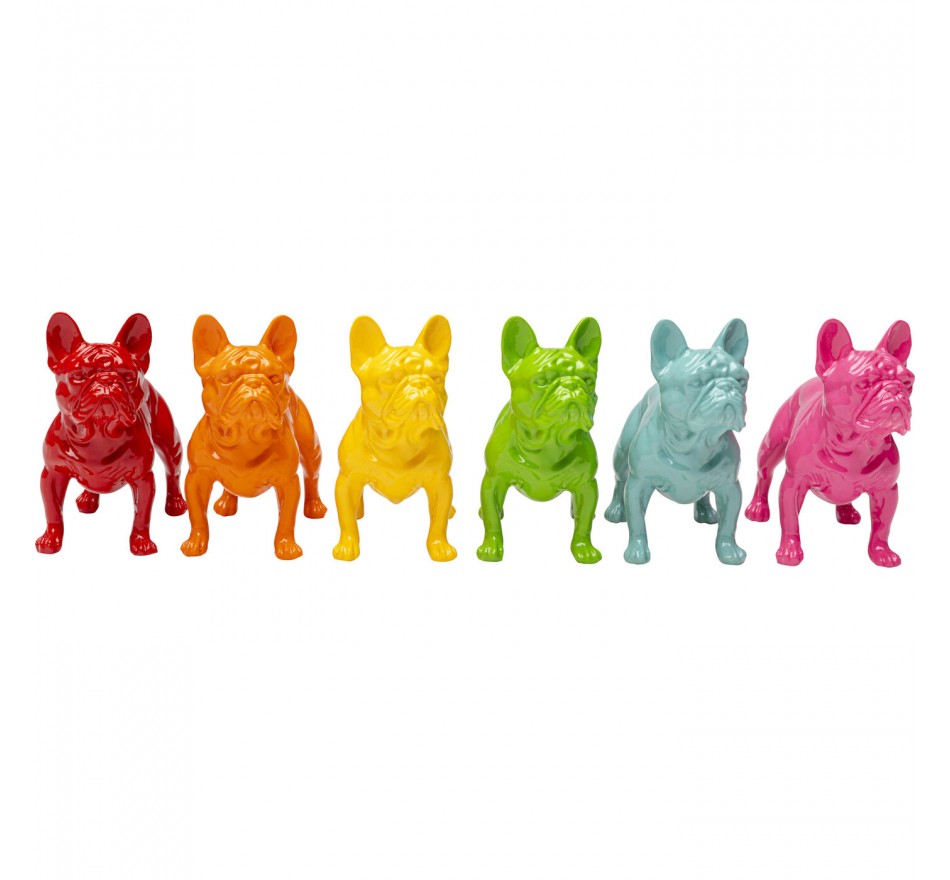 Deco standing dogs multicolored (6/Set) Kare Design