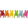 Figurine décorative Perro Colore 8cm assorti