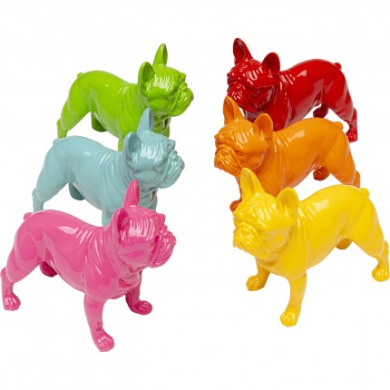 Deco standing dogs multicolored (6/Set) Kare Design