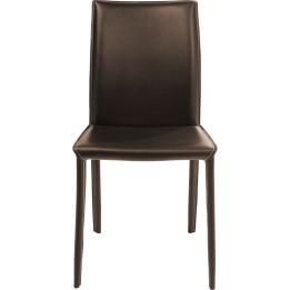 Brown leather chair - Milano - Kare Design