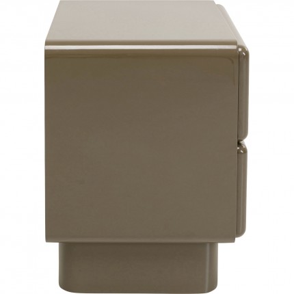 Nightstand Eliano 2 drawers khaki Kare Design