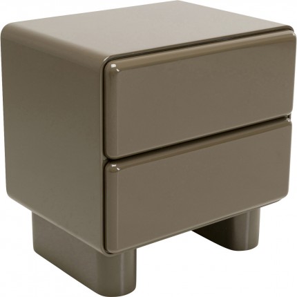 Nachtkastje Eliano 2 lades khaki Kare Design
