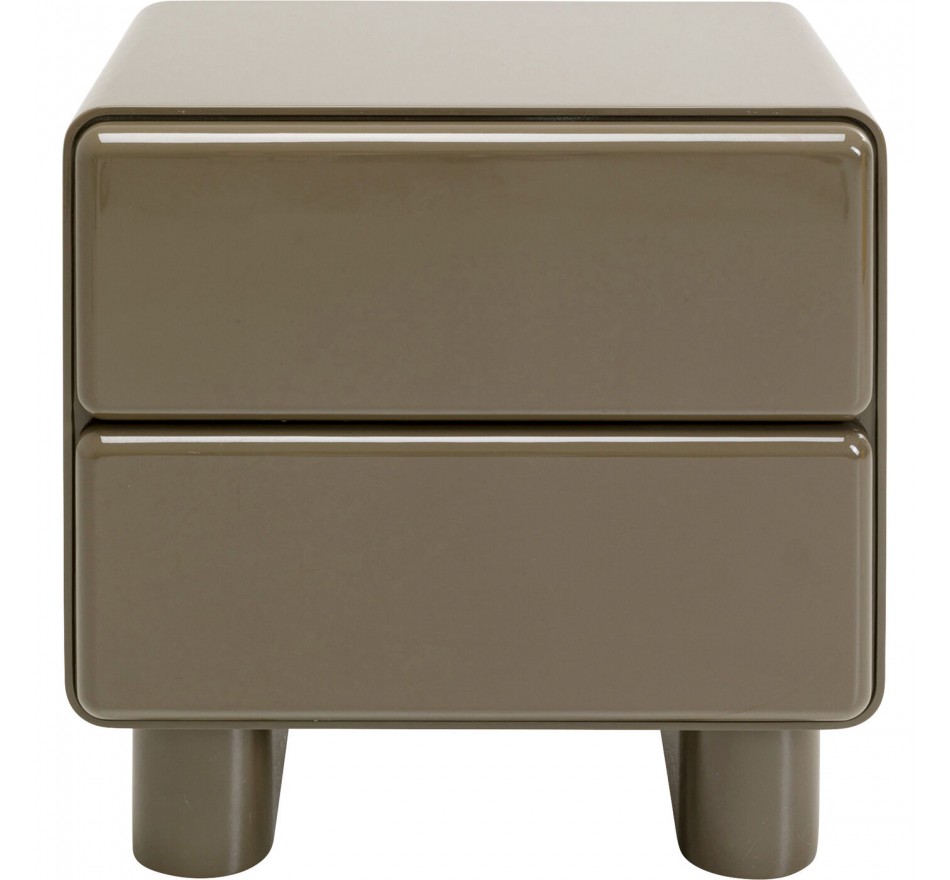 Nightstand Eliano 2 drawers khaki Kare Design