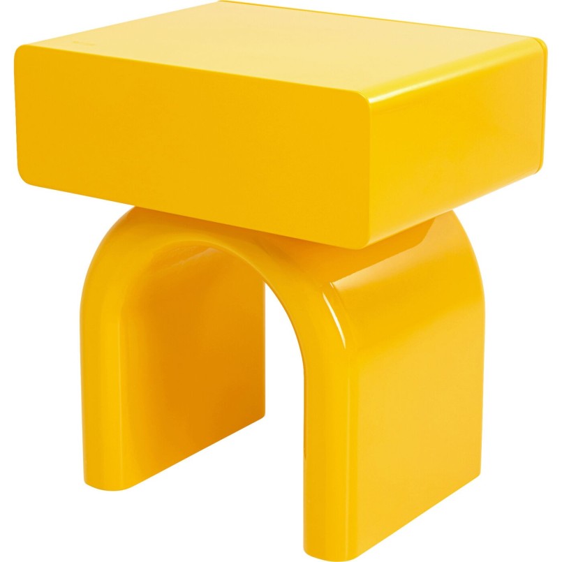 Petite commode Eliano jaune 57x50cm