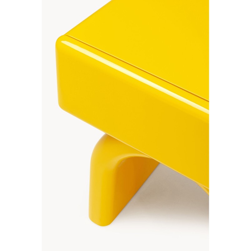 Petite commode Eliano jaune 57x50cm