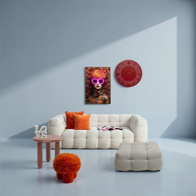 Table d appoint Eliano Mocha marron Ø50cm