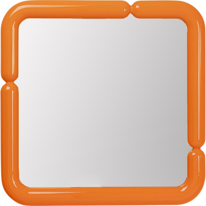 Miroir mural Eliano orange 90x90cm
