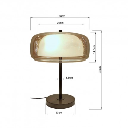 Tafellamp Shield 42cm Kare Design