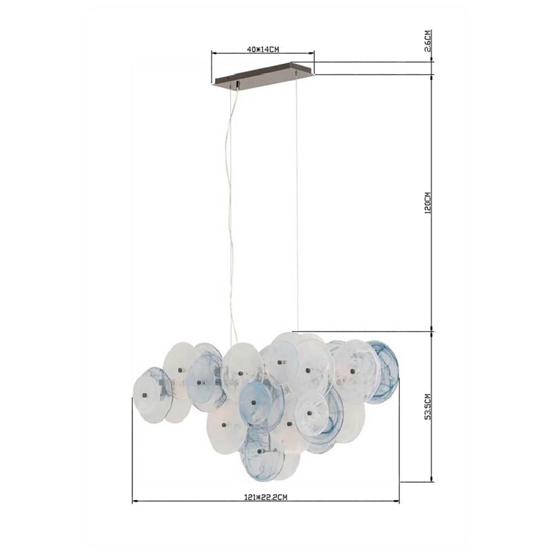 Hanglamp Aquamarine Kare Design