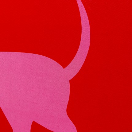 Canvas Picture dachshund red and pink (2/Set) Kare Design