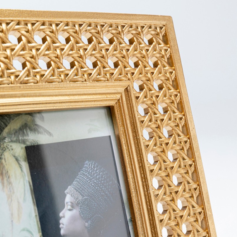 Golden photo frame - Holes - Kare Design