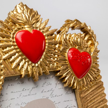 Picture Frame three flaming hearts 20x29cm Kare Design