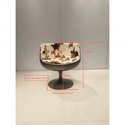 Swivel Armchair Club cow Kare Design