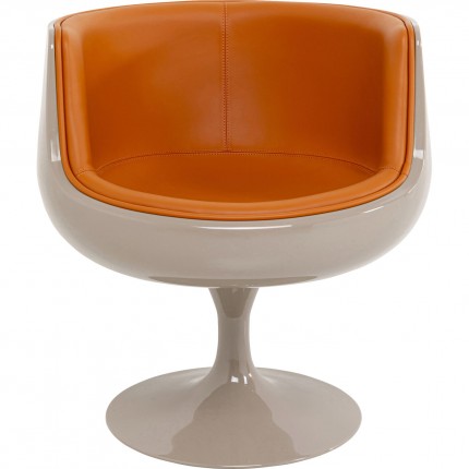 Swivel Armchair Club orange Kare Design