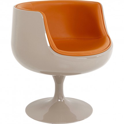 Swivel Armchair Club orange Kare Design