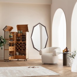 Spiegel Octagon 150x90cm coffee Kare Design