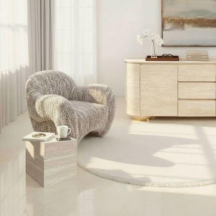 Side Table Travertino 45x45cm Kare Design