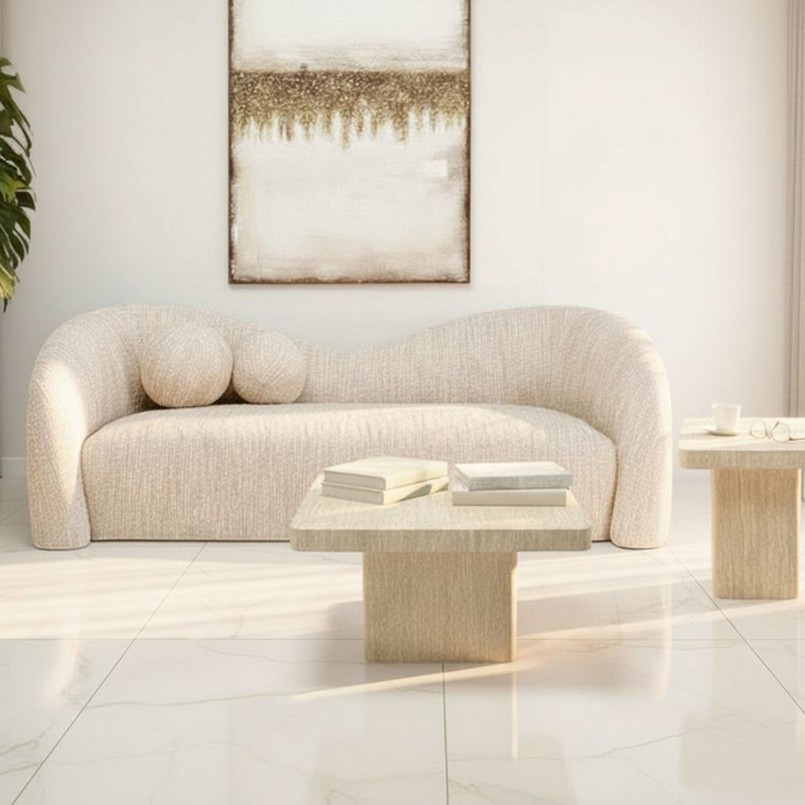 Salontafel Travertino 80x80cm Kare Design