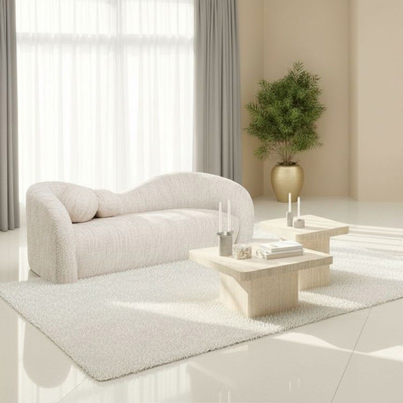 Salontafel Travertino 80x80cm Kare Design