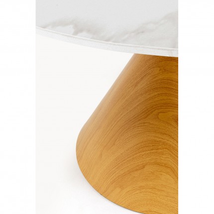 Table Cono Ø120cm ceramic oak Kare Design