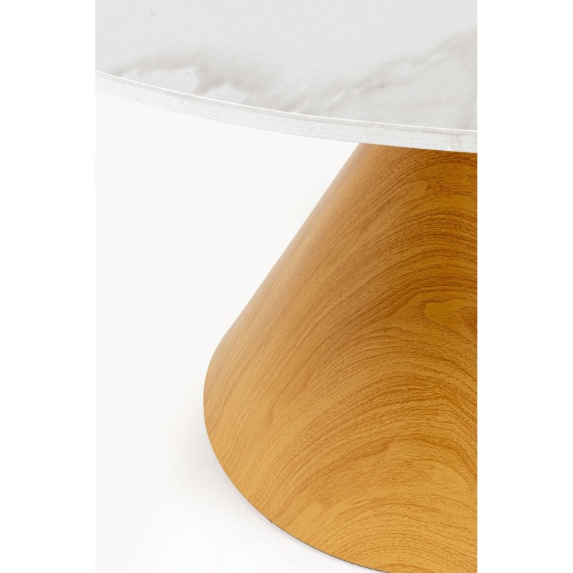 Table Cono Ceramic chêne Ø120cm