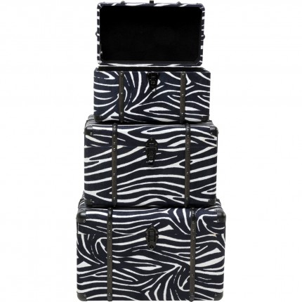 Koffer Wild Animal zebra (3/Set) Kare Design