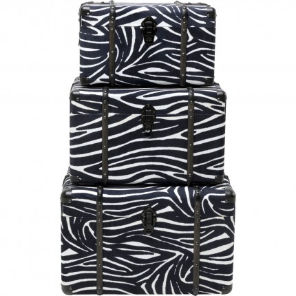 Trunk Wild Animal zebra (3/Set) Kare Design