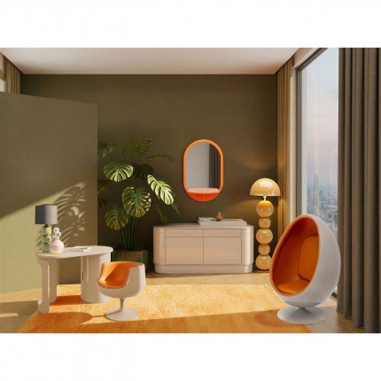 Draaifauteuil Eye Ball oranje Kare Design