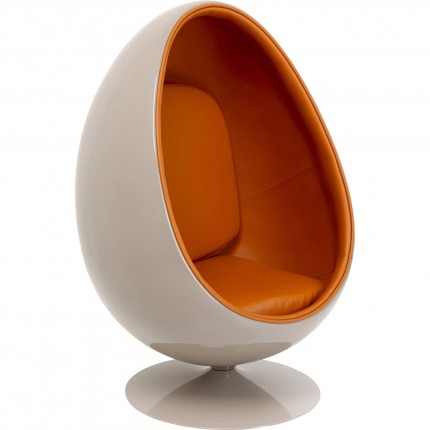 Swivel Armchair Eye Ball orange Kare design