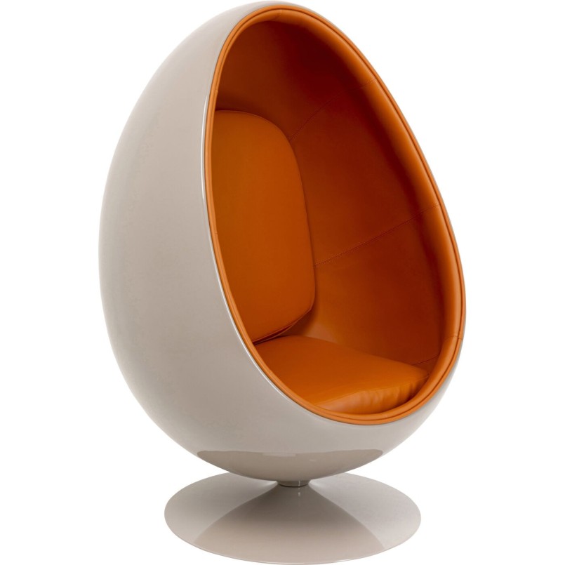 Fauteuil pivotant Eye Ball orange