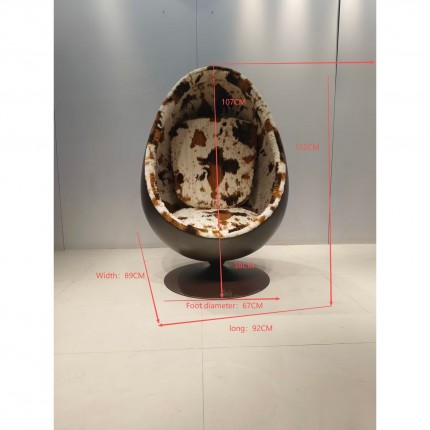 Draaifauteuil Eye Ball koe Kare Design