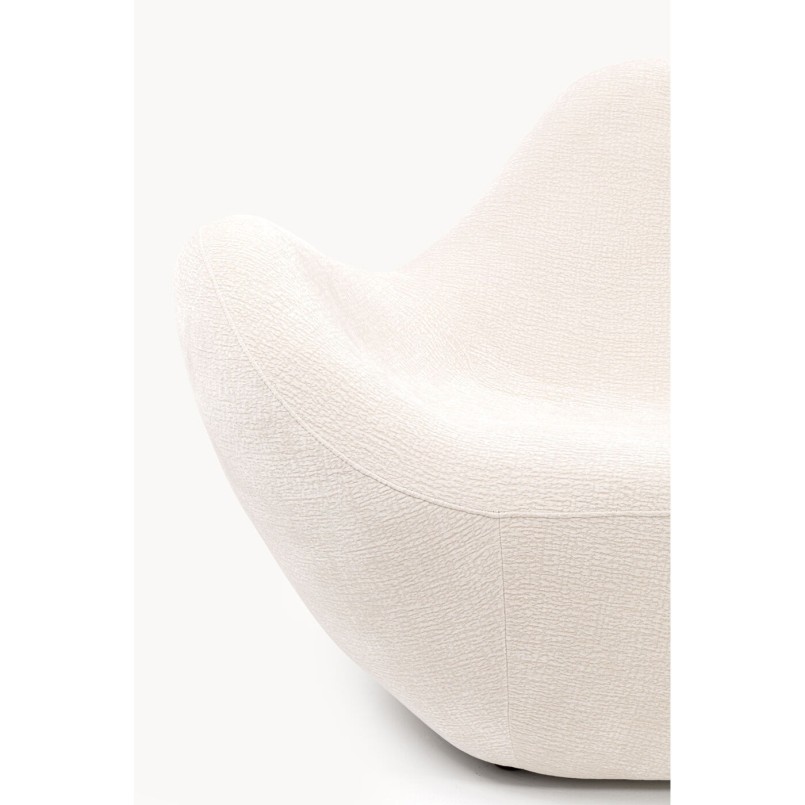 Fauteuil Glow Wave crème 116cm