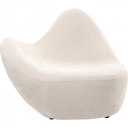 Fauteuil Glow Wave creme Kare Design