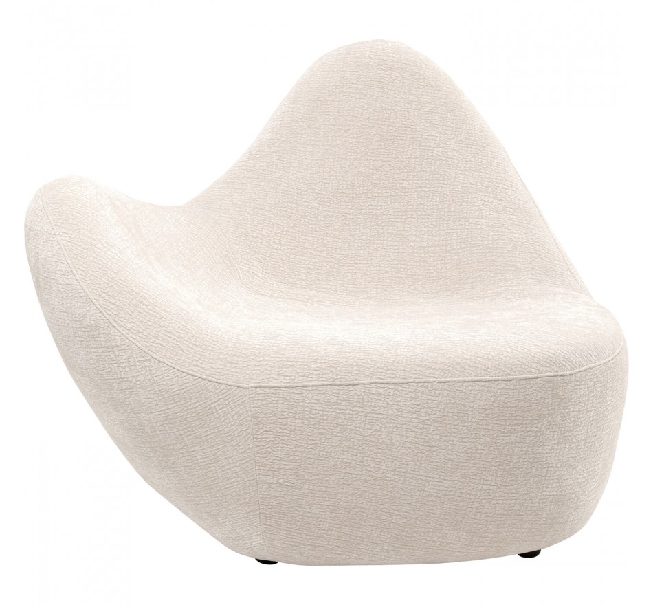 Fauteuil Glow Wave creme Kare Design