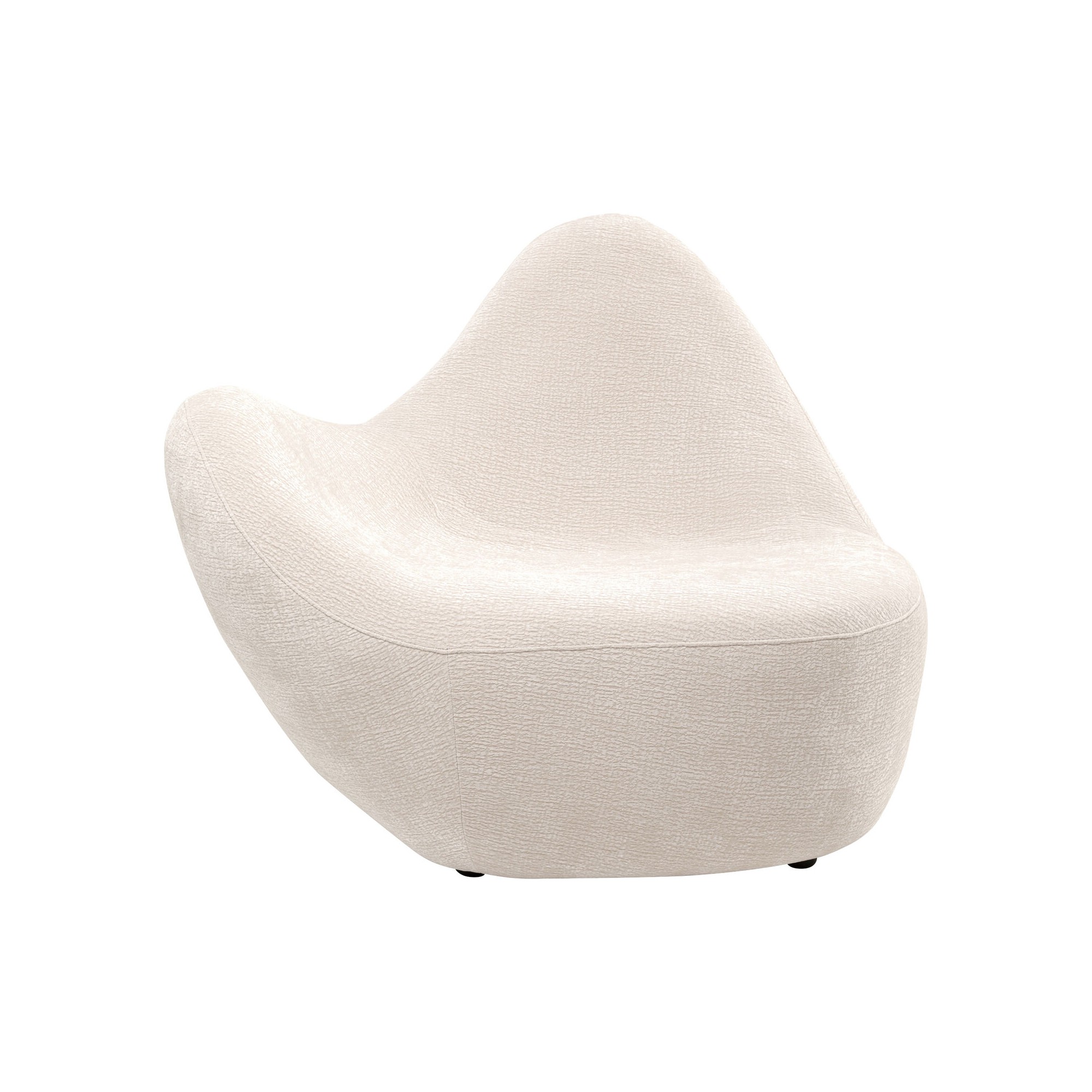 Fauteuil Glow Wave crème 116cm