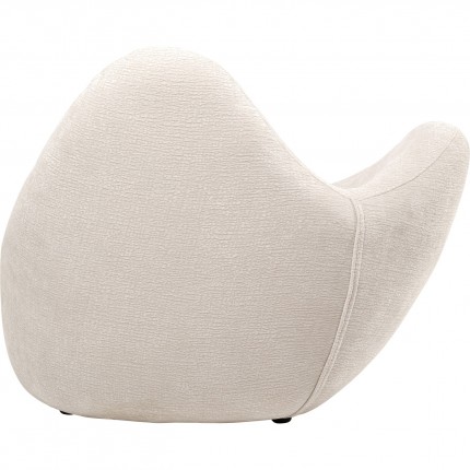 Fauteuil Glow Wave creme Kare Design