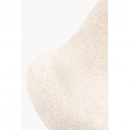 Fauteuil Glow Wave creme Kare Design