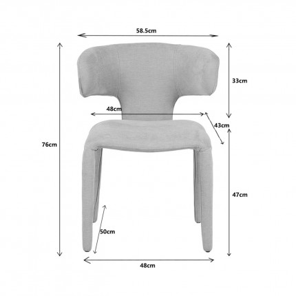 Stoel Tobi Mix groen Kare Design