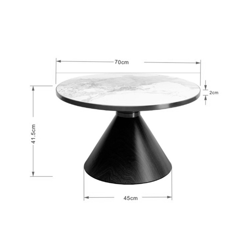 Ronde salontafel in walnoot - Cono - Kare Design
