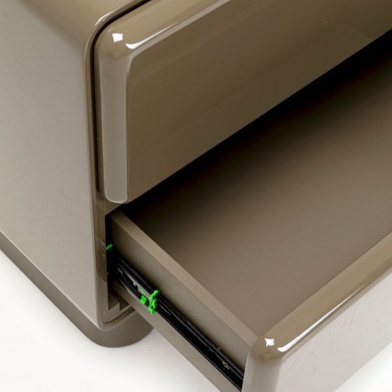Nightstand Eliano 2 drawers khaki Kare Design