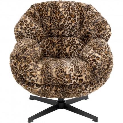 Draaifauteuil Cutie luipaard Kare Design