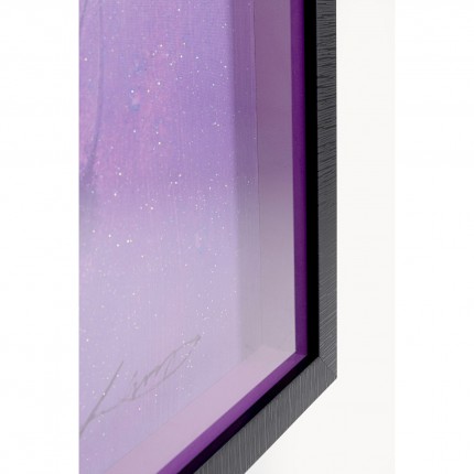 Frame Picture purple face 90x90cm Kare Design