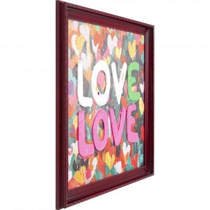Schilderij Love Love 80x80cm Kare Design