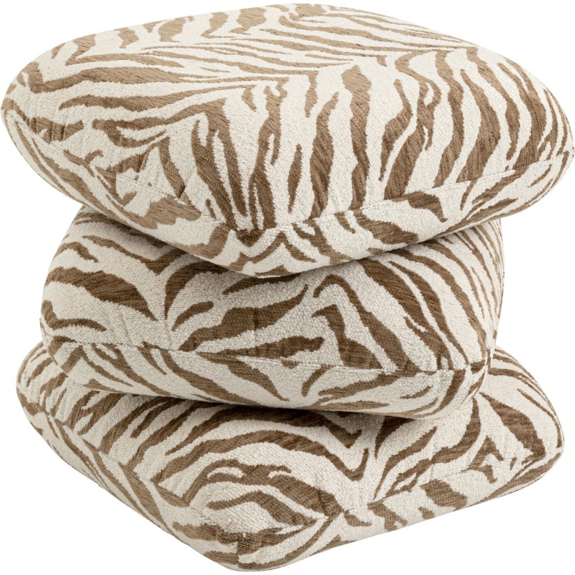 Tabouret Pepino Tigre marron 45x45cm