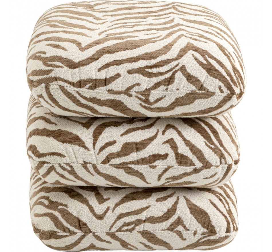 Swivel Stool Pepino 45x45cm tiger brown Kare Design