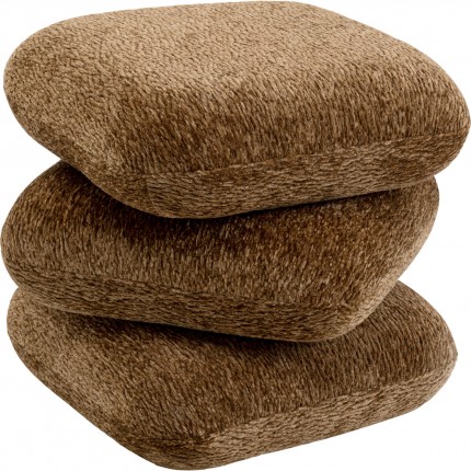 Draaikruk Pepino 45x45cm bruin Kare Design