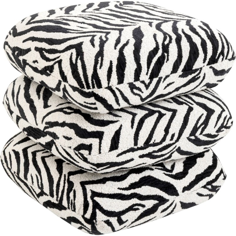 Tabouret Pepino Tigre noir 45x45cm