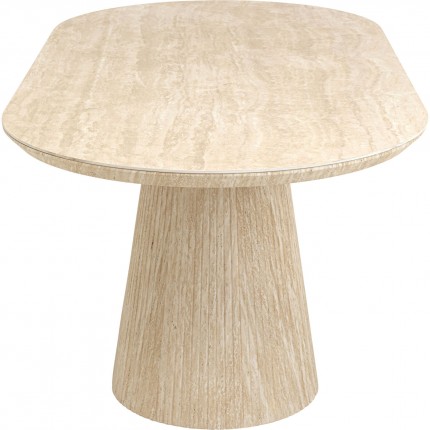 Eettafel Alma Travertino 180x90cm Kare Design