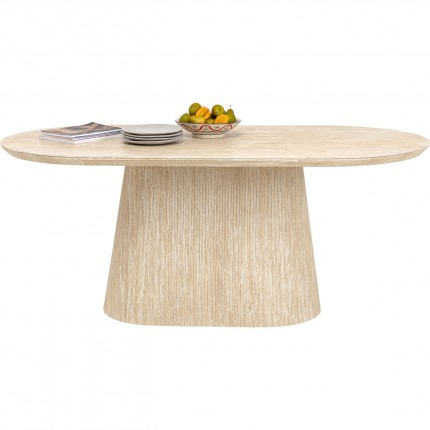 Eettafel Alma Travertino 180x90cm Kare Design