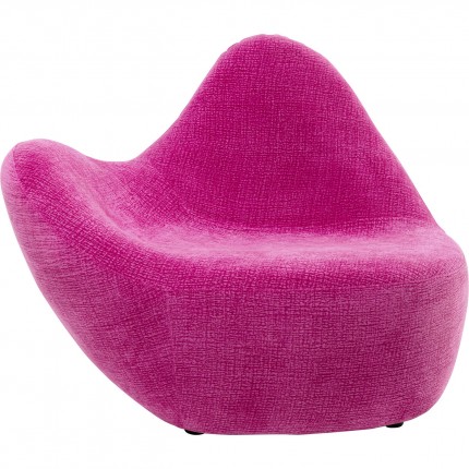 Fauteuil Glow Wave paars Kare Design
